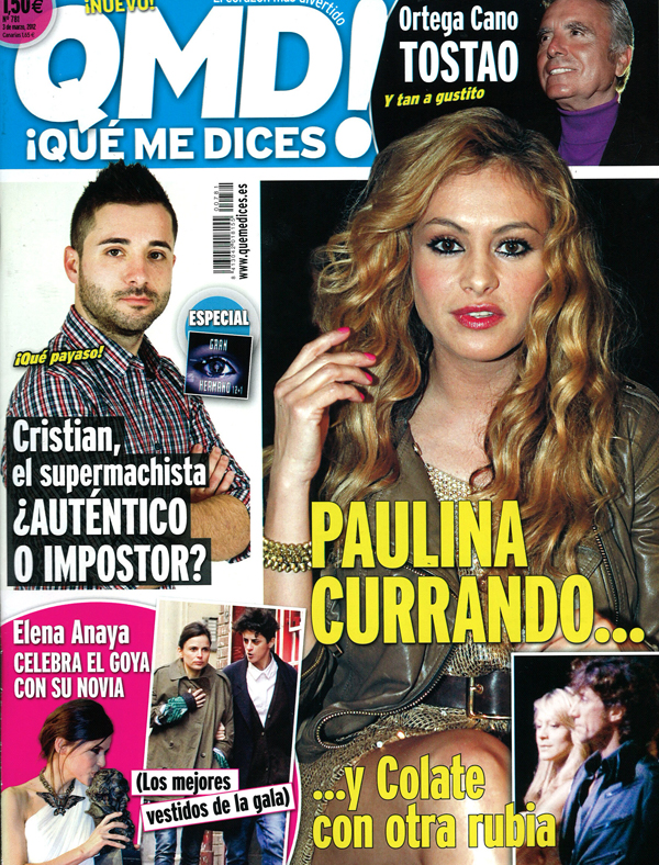 QUE ME DICES! portada 27 febrero 2012