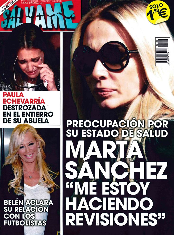 SALVAME portada 11 de febrero 2013