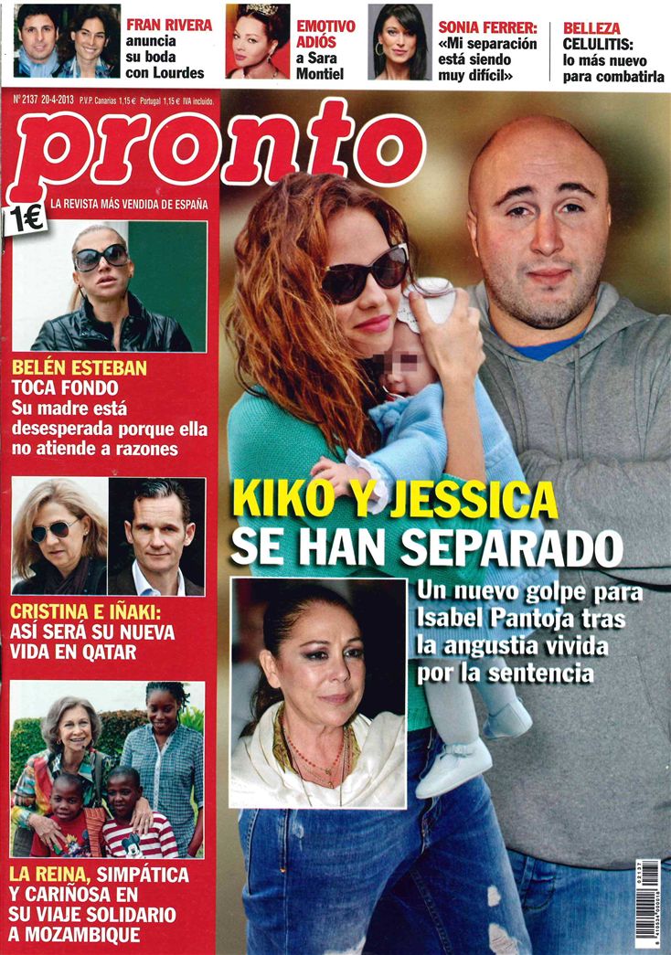 PRONTO portada 15 de Abril de 2013