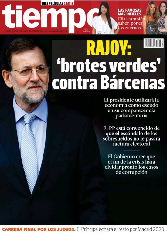 TIEMPO portada 28 de Julio 2013