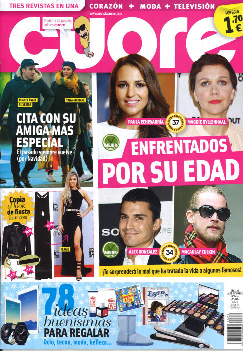 CUORE portada 17 de Diciembre 2014