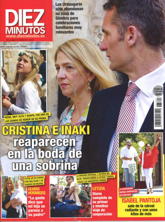 DIEZ MINUTOS portada 3 de Junio 2015